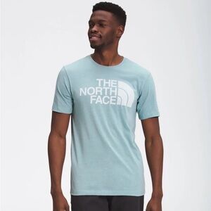 The North Face Men's Short-Sleeve Half Dome Tee Green Mist Large 100% Cotton